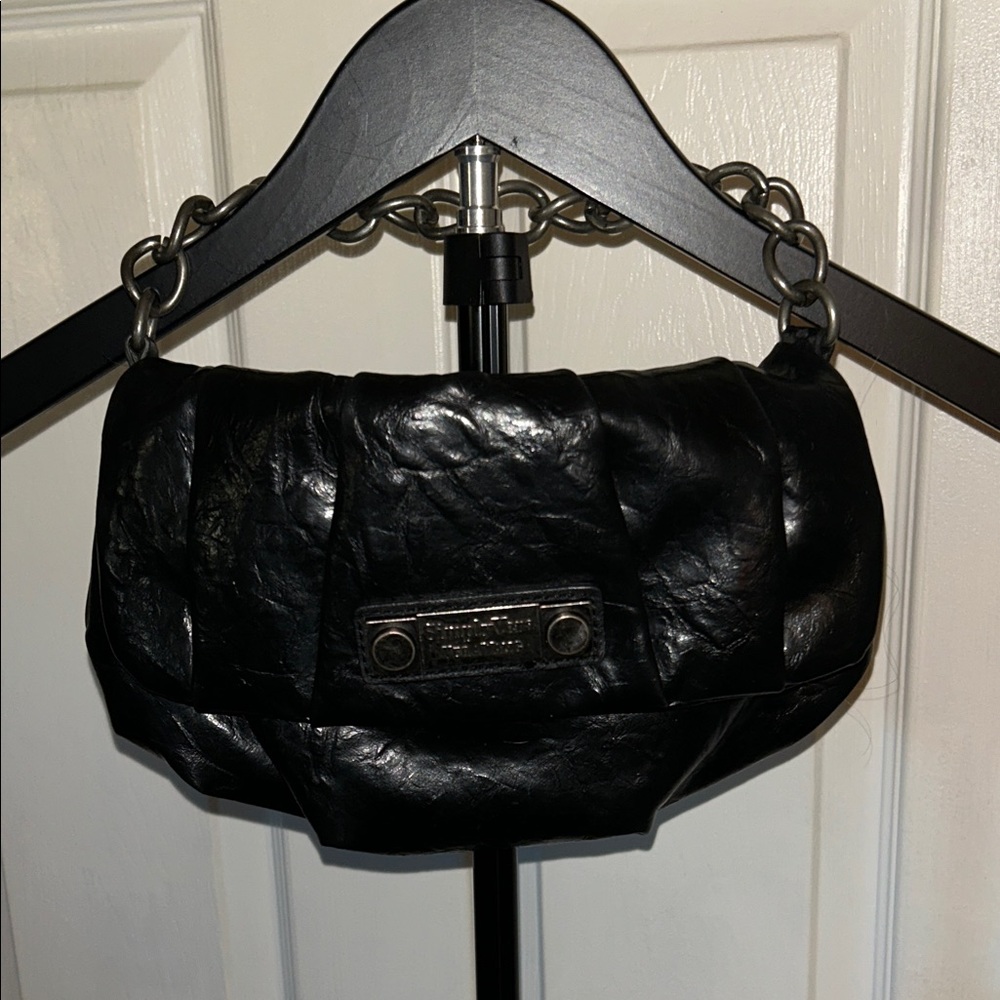 Simply Vera Vera Wang Black Mini Bag w/ short chain strap! GUC!